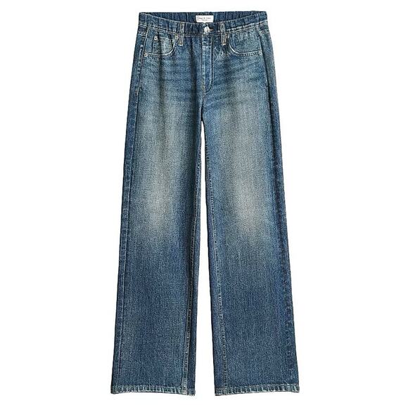Rag & Bone Miramar Wide Leg Women's Faux Denim Jeans Size Medium - Picture 1 of 5